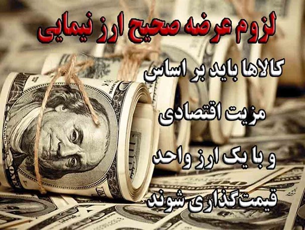 لزوم عرضه صحیح ارز نیمایی/ کالاها بر اساس مزیت اقتصادی و با ارزی واحد قیمت‌گذاری شوند