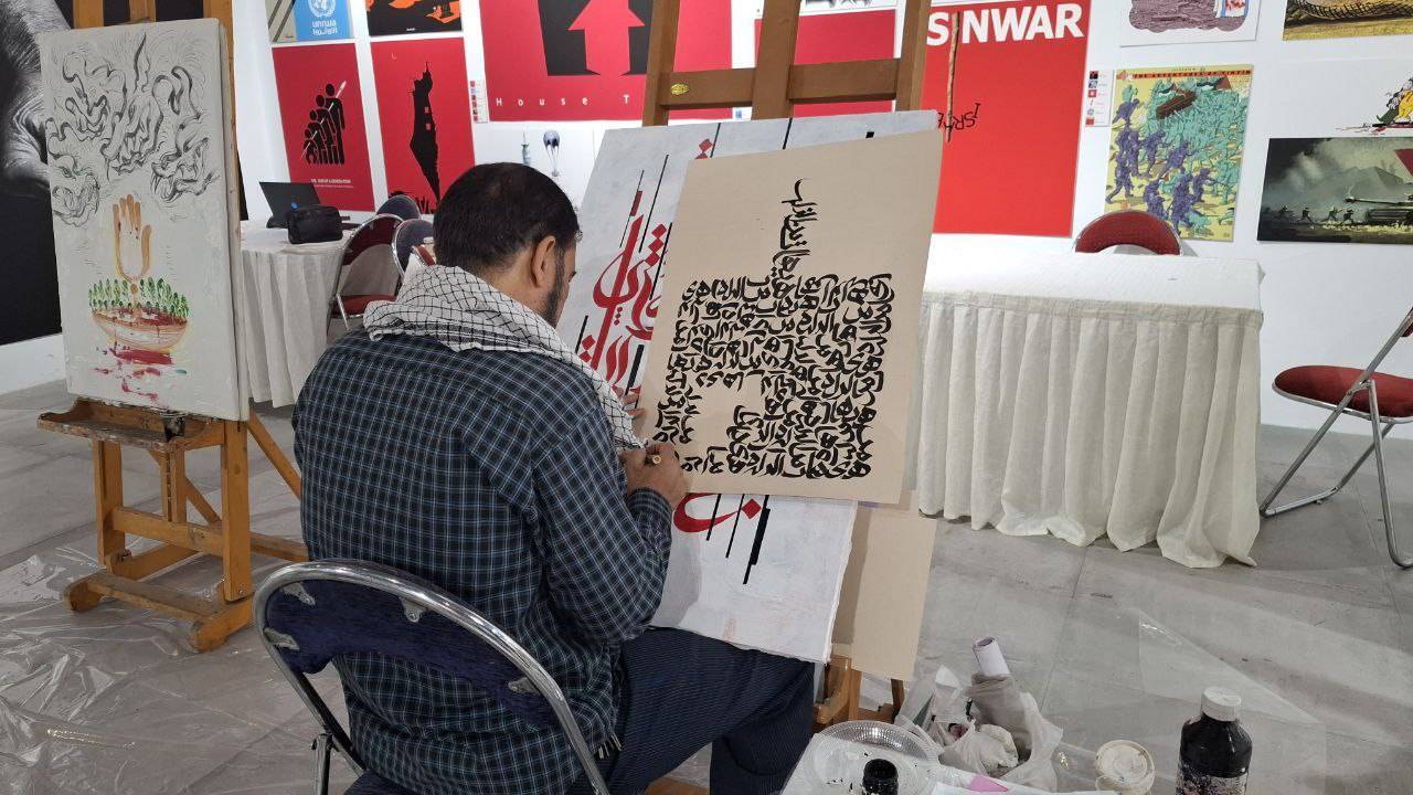 واکنش هنری هنرمندان تجسمی حوزه هنری به حمله رژیم صهیونیستی و شهادت بزرگ مردان ایرانی واکنش هنری هنرمندان تجسمی حوزه هنری به حمله رژیم صهیونیستی و شهادت بزرگ مردان ایرانی