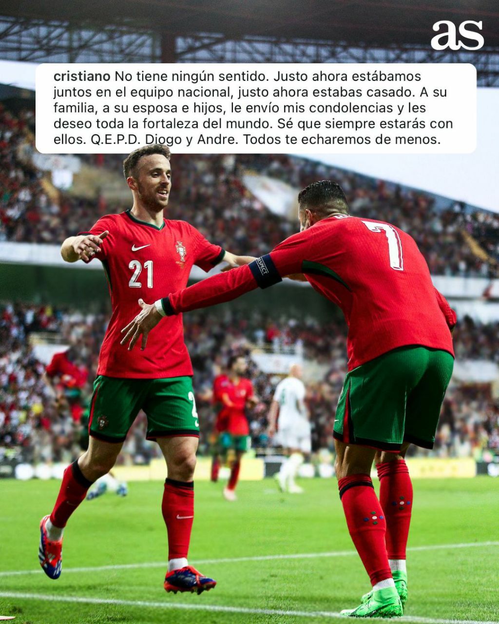 واکنش‌ها به درگذشت ژوتا، از توییت رونالدو تا استوری ساپینتو